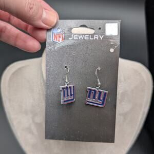 New York Giants Earrings NFL Football Jewelry Womens Dangle Drop Siskiyou Gift